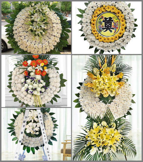 山东青岛黄岛区宝山镇东山前村花圈速递